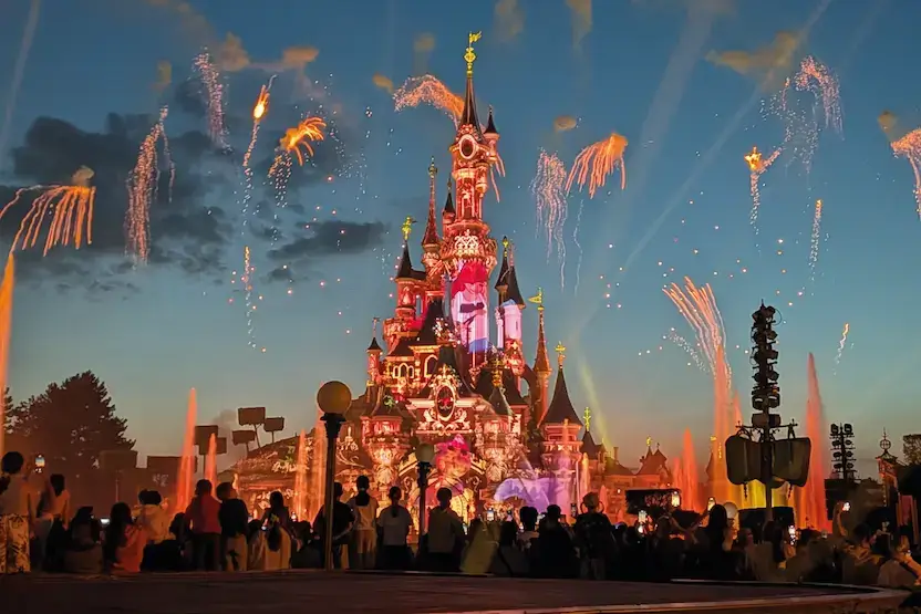 Fireworks at Disneyland Paris