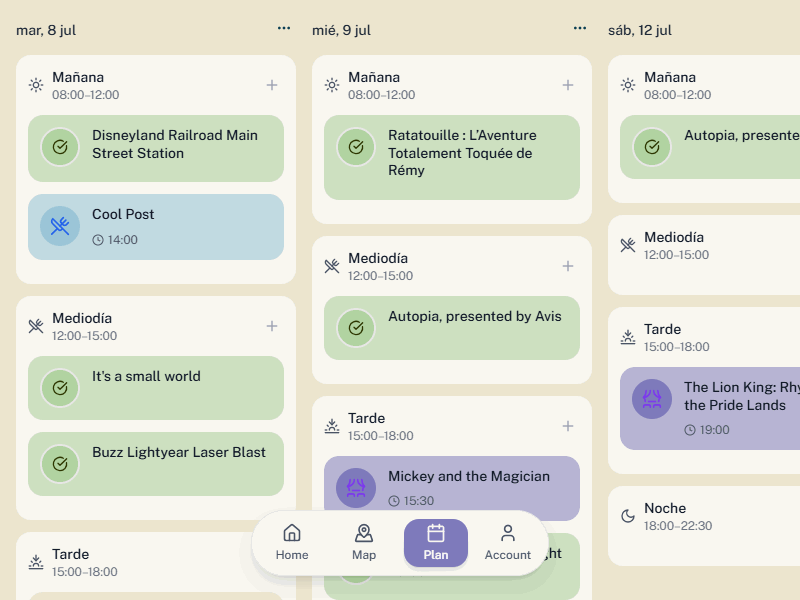 Plan your visit to Disneyland Paris with our interactive planner